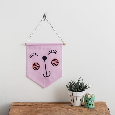 Happy Face Wall Hanging Flag