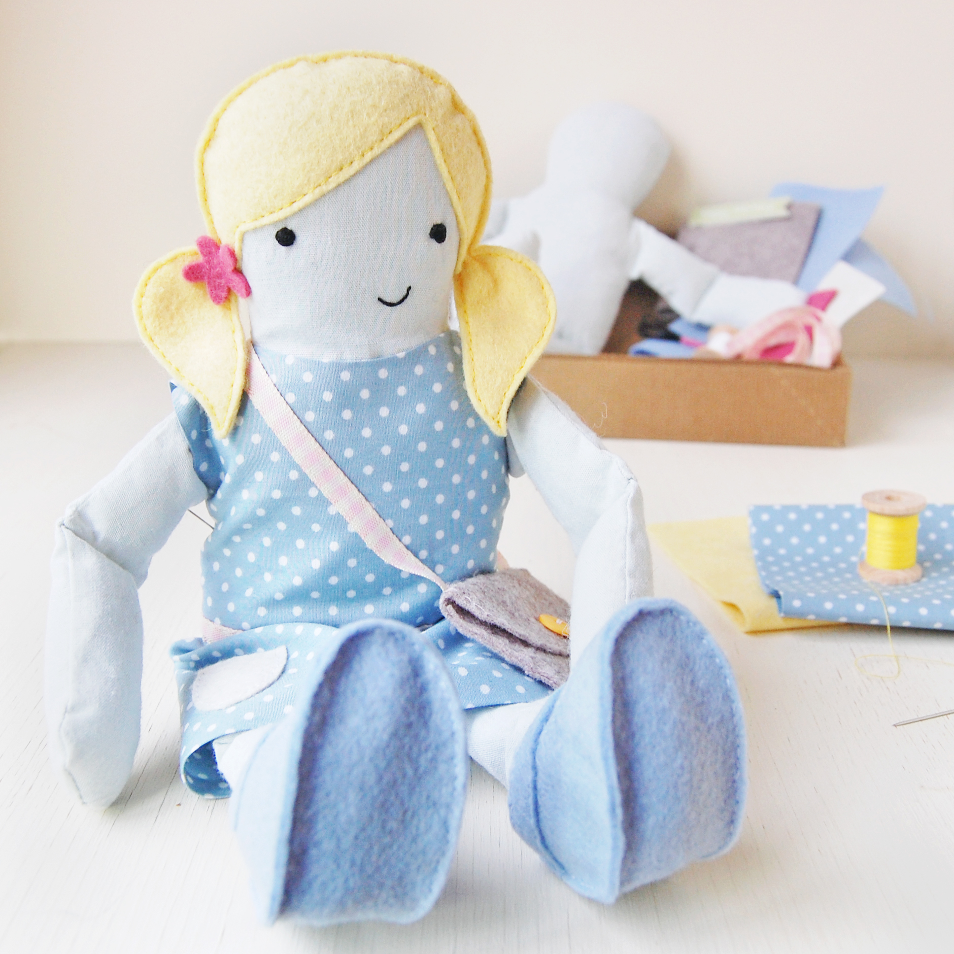 Blue Make Your Own Doll Kit