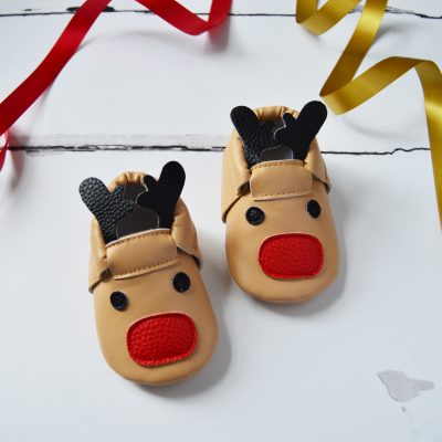 Baby’s First Christmas Reindeer Shoes