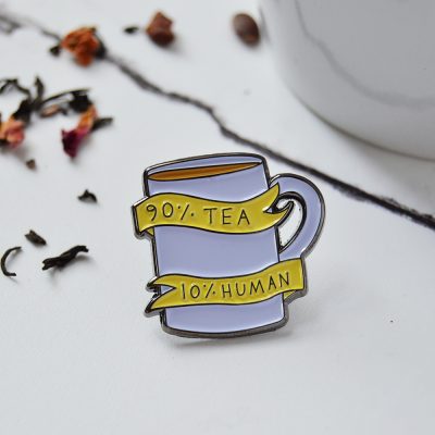 Tea Drinkers Enamel Pin Badge