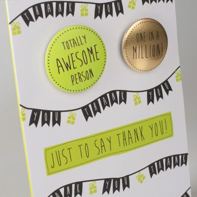 Just To Say Thank You Badge Card