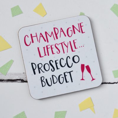 Champagne Lifestyle, Prosecco Budget Coaster