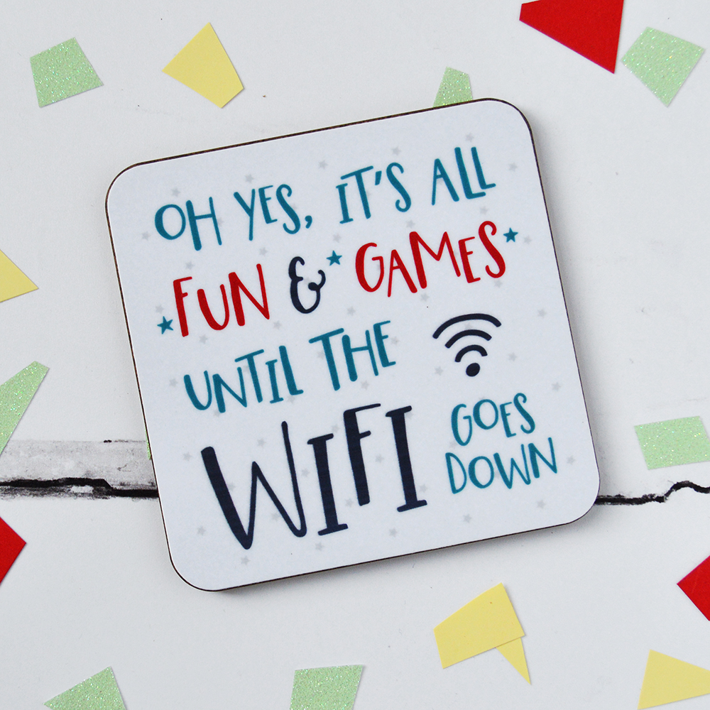It’s all Fun & Games until the WiFi goes down coaster