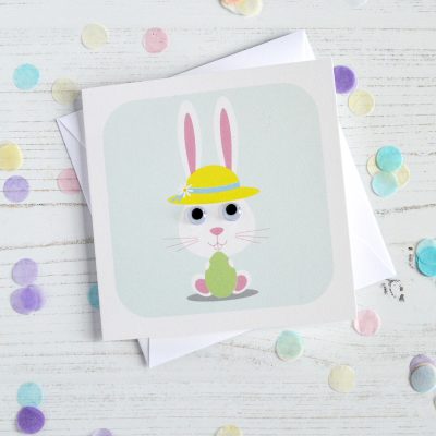 Easter Bunny Wobbley-Eyed Card