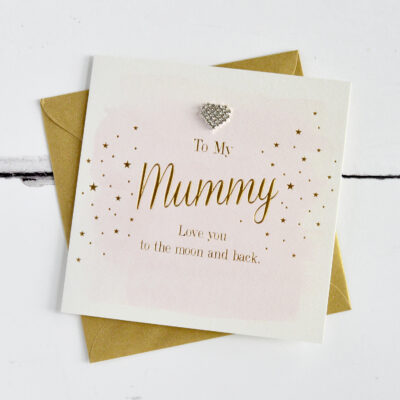 To My Mummy Diamanté Card