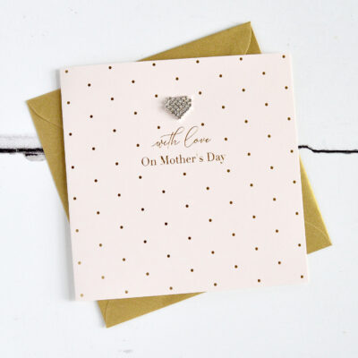With Love on Mother's Day Diamanté Card