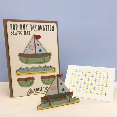 Sailing Boat Pop Out Card