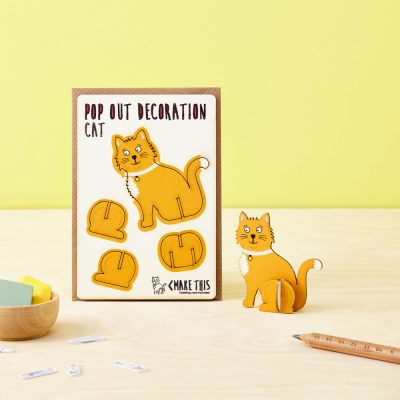 Ginger Cat Pop Out Card