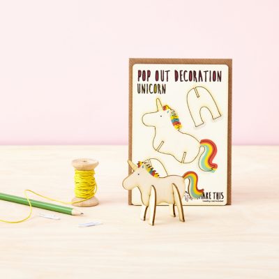 Unicorn Pop Out Card
