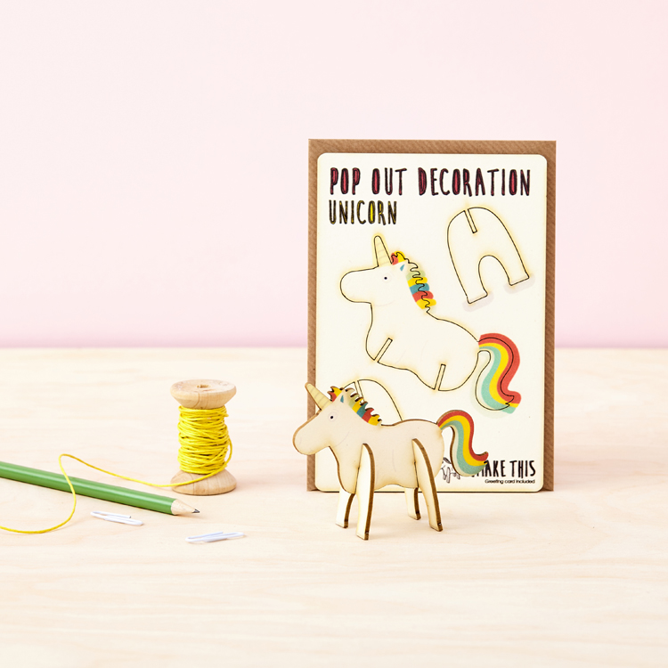 Unicorn Pop Out Card