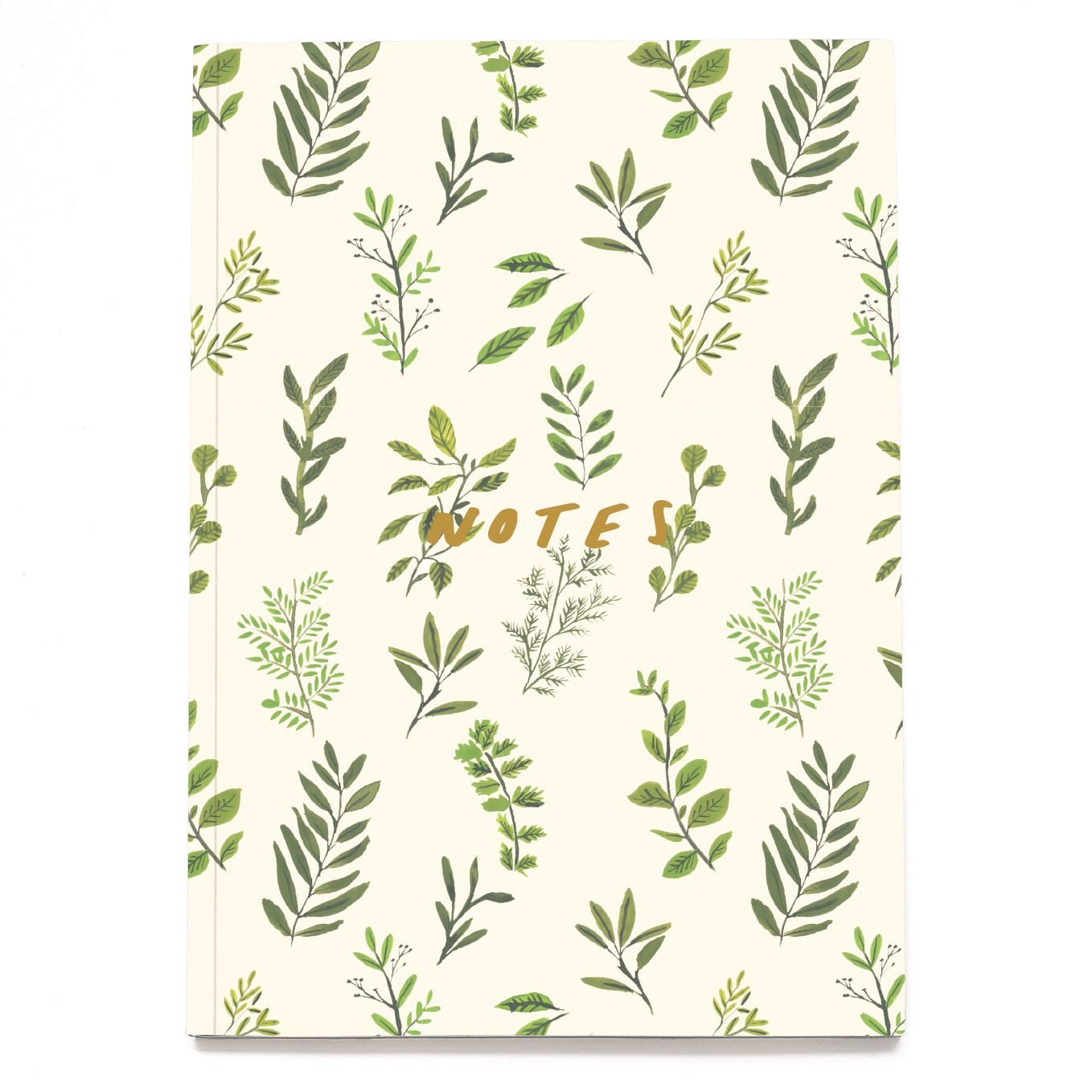 Green Foliage A5 Notebook