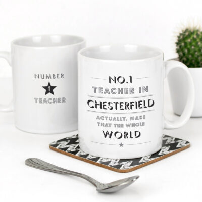 No 1 Teacher in Chesterfield Mug