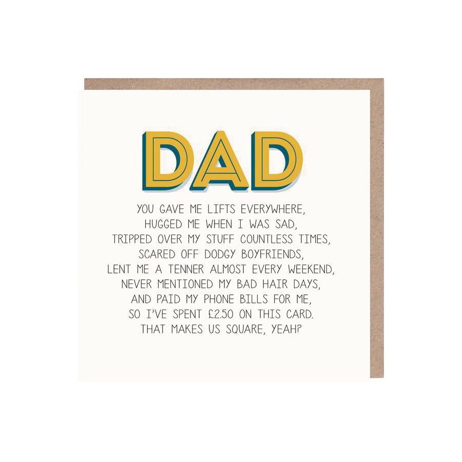 Funny Dad Card