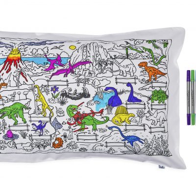 Colour & Wash Dinosaur Pillowcase