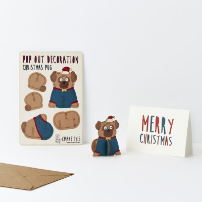 The Pop Out Card Company_WB_Christmas Pug