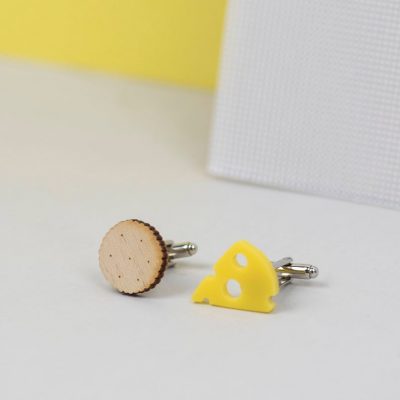 cheese and biscuit cufflinks 1