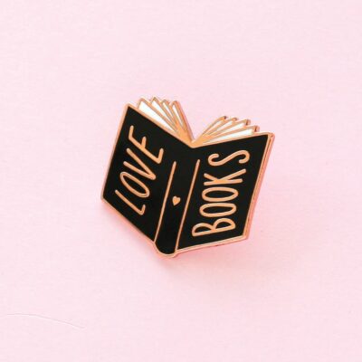 Love Books Enamel Pin