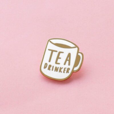 Tea drinker Enamel Pin