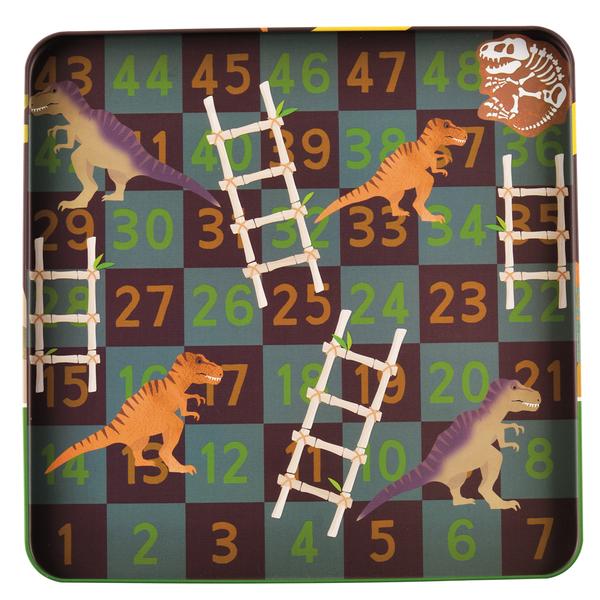 dinosaur magnetic games tin 3