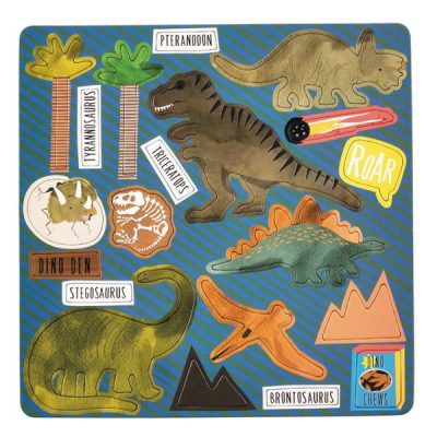 dinosaur magnetic games tin 4