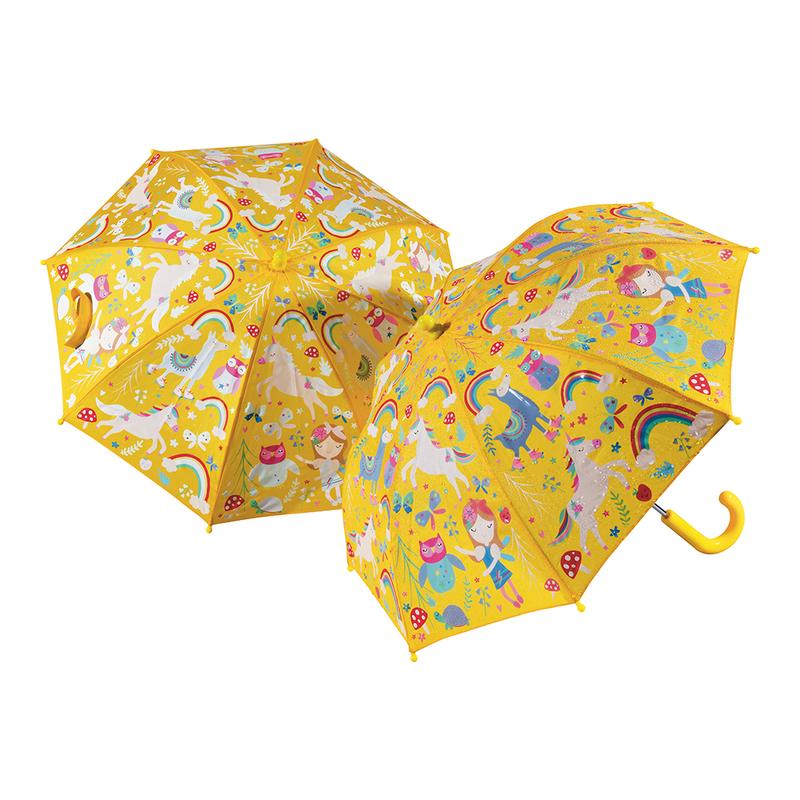 yellow rainbow fairy umbrella