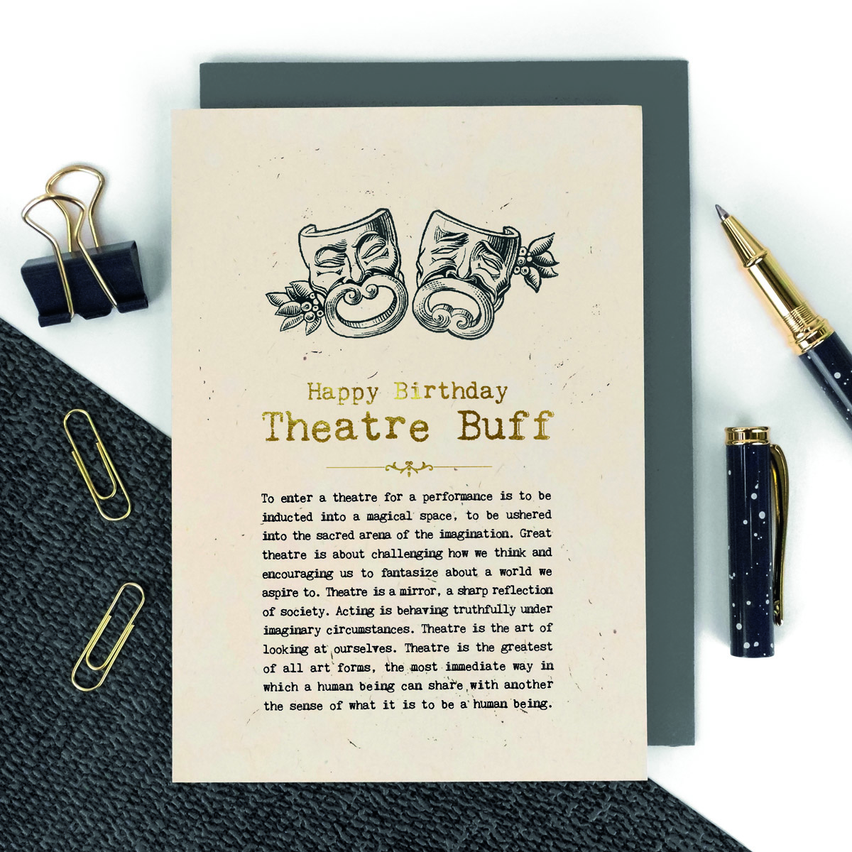 GC1406 – VINTAGE WORDS Theatre – Coulson Macleod Greeting Card