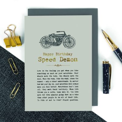GC1417 – VINTAGE WORDS Motorbikes – Coulson Macleod Greeting Card