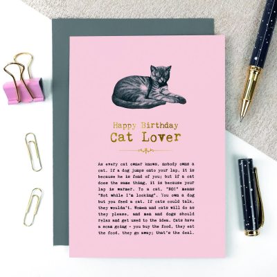 GC1422 – VINTAGE WORDS Cats – Coulson Macleod Greeting Card
