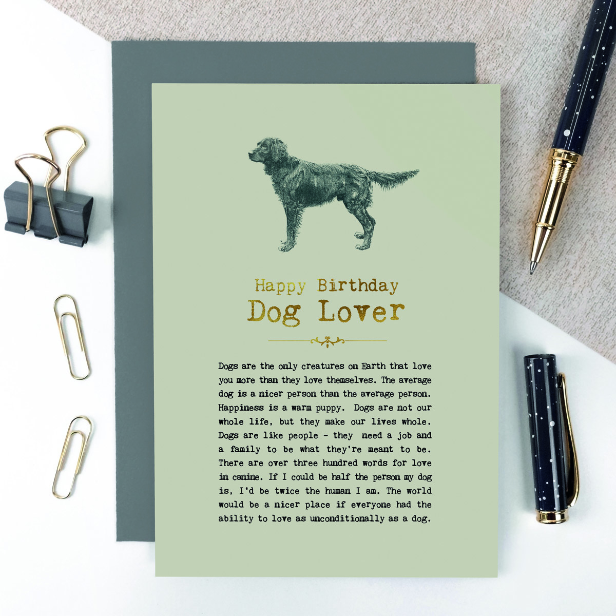 GC1432 – VINTAGE WORDS Dogs – Coulson Macleod Greeting Card