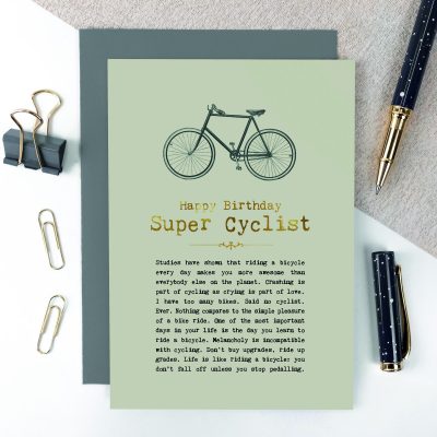 GC1439 – VINTAGE WORDS Cycling – Coulson Macleod Greeting Card
