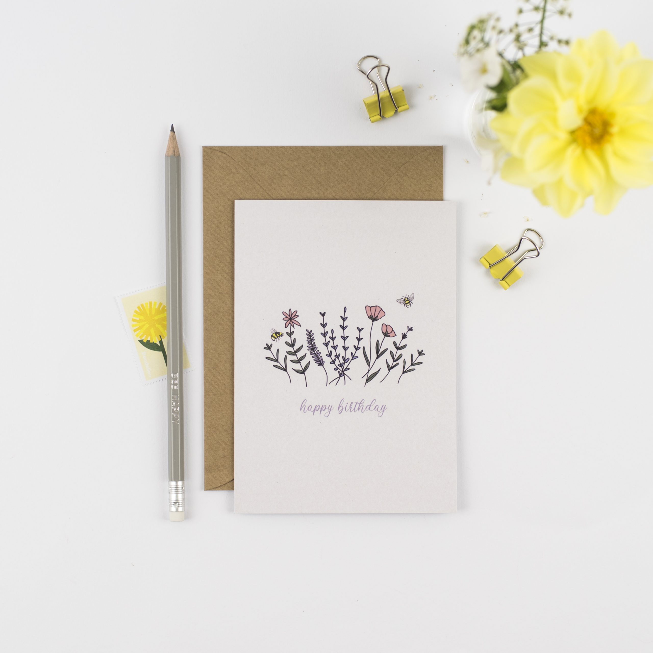 Wildflower meadow card