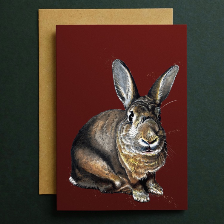 CARD_Green_Square_Meg_Rabbit_2