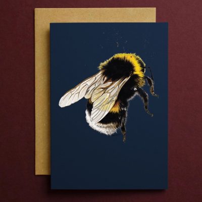 CARD_Red_Square_Bee_2