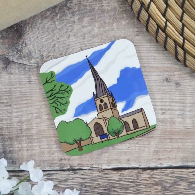 The Crooked Spire In Chesterfield Coaster