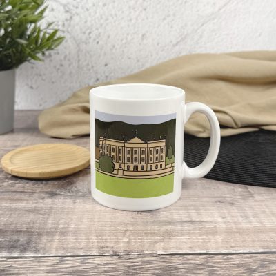 Chatsworth House In Derbyshire Mug