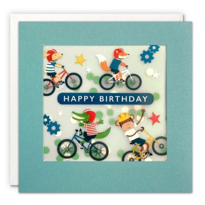 Happy Birthday Animals On Bikes