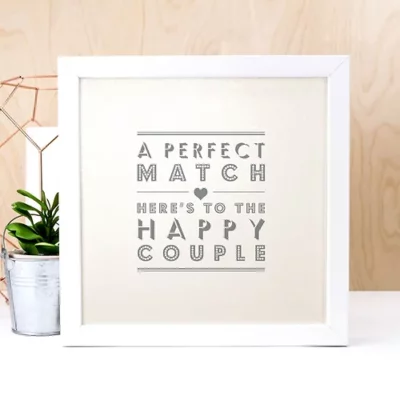 A Perfect Match Unframed Print