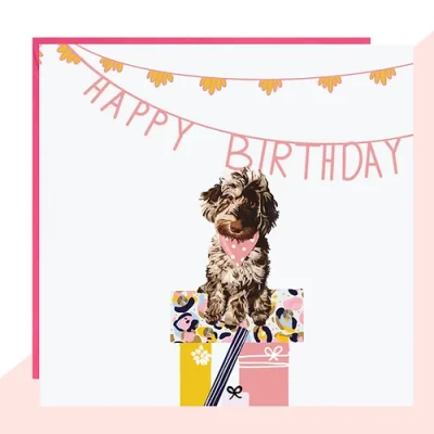 Cockapoo Birthday Card