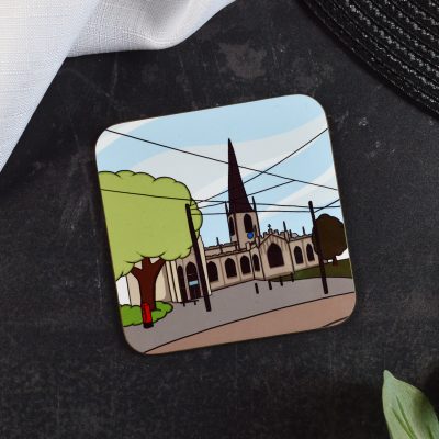 The Cathedral In Sheffield Coaster