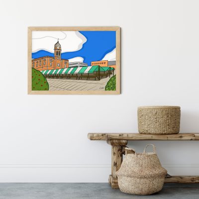 Chesterfield Market A3 Unframed Print