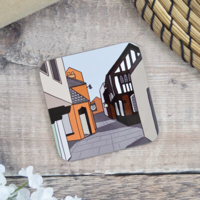 The Historic Shambles In Chesterfield Coaster