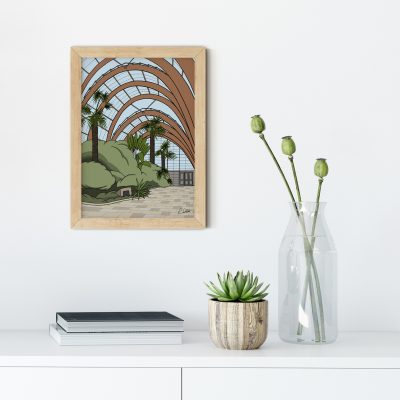 Sheffield Winter Gardens A3 Unframed Print
