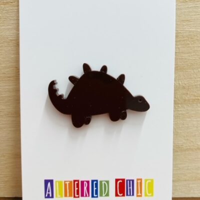 Stegosaurus Acrylic Pin Badge
