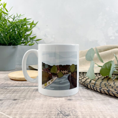 Brook Side Bakewell In Derbyshire Mug