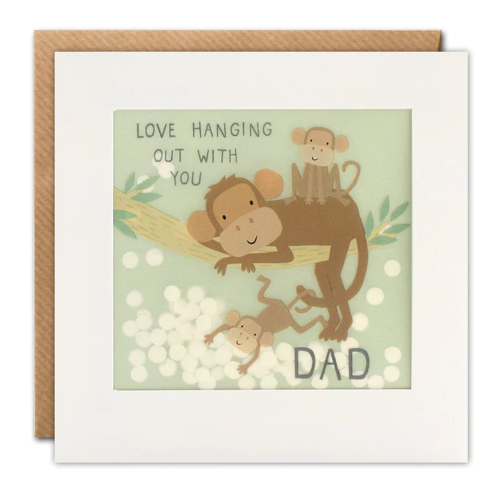PP3372 monkey fathers day card