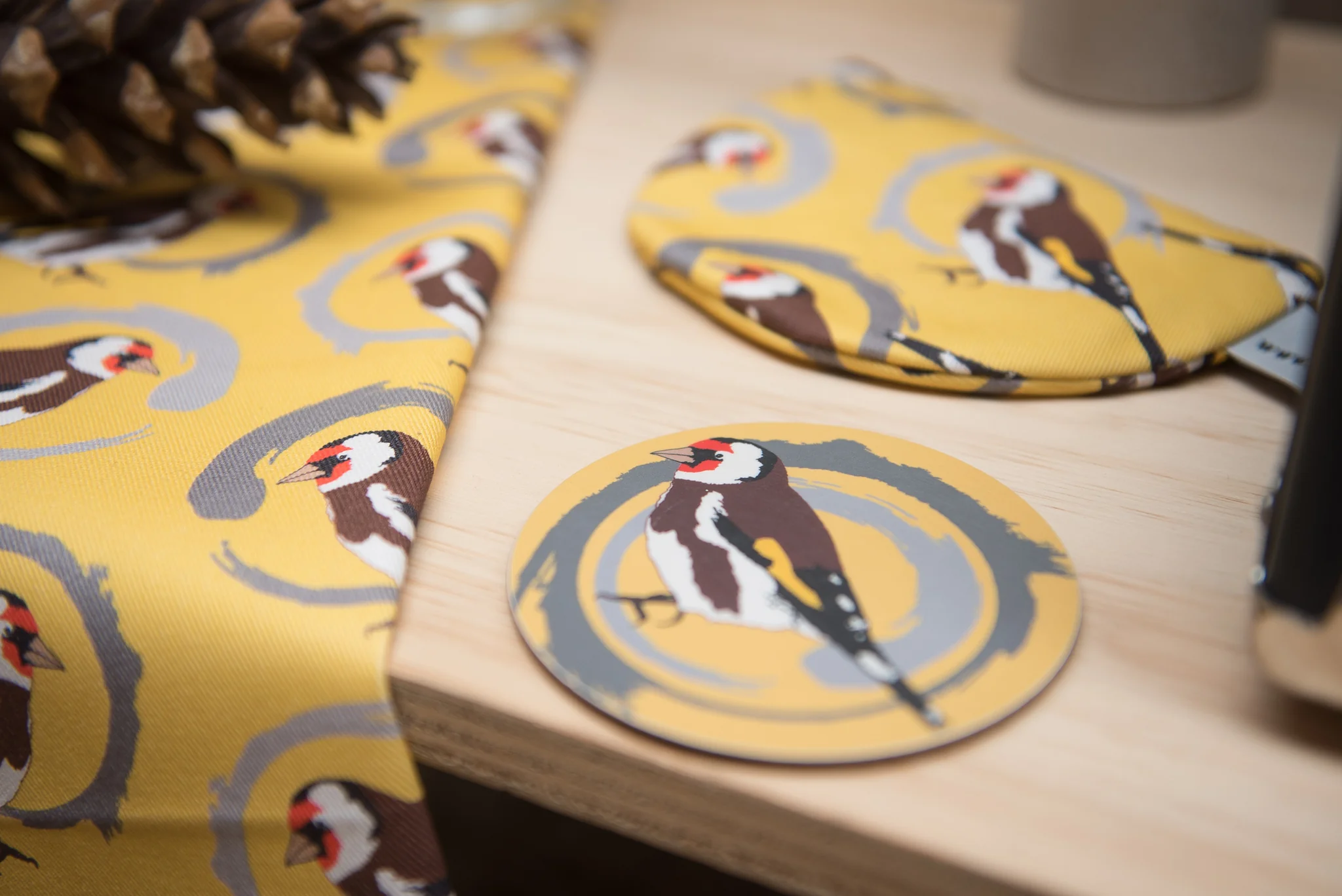 goldfinch coaster