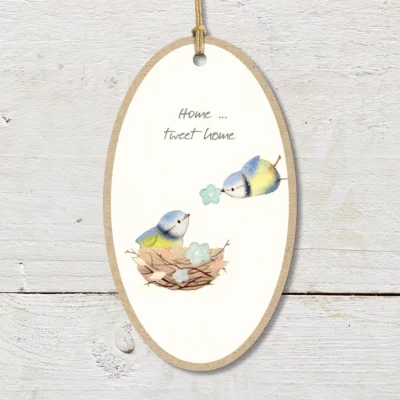Home Tweet Home Large Wooden Plaque