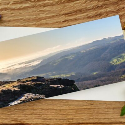 Valley Mist From Millstone Edge Card