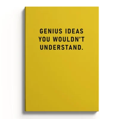 genius ideas notebool