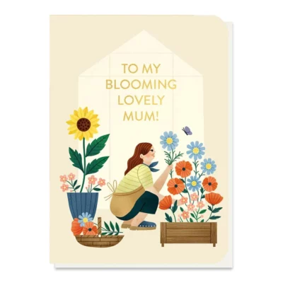 seed card blooming lovely mum